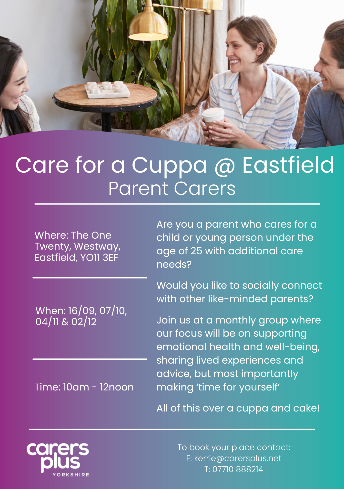 Parent Carer Cuppa club Eastfield